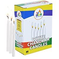 Los mejores  - Ner Mitzvah Hanukkah Velas (44- Blanco)